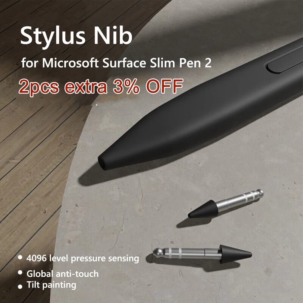 1 paio di punte per penna stilo Kit di sostituzione della punta della penna per Microsoft Surface Slim Pen 2 punta della penna magnetica sostituisci pennini Touch Pencil
