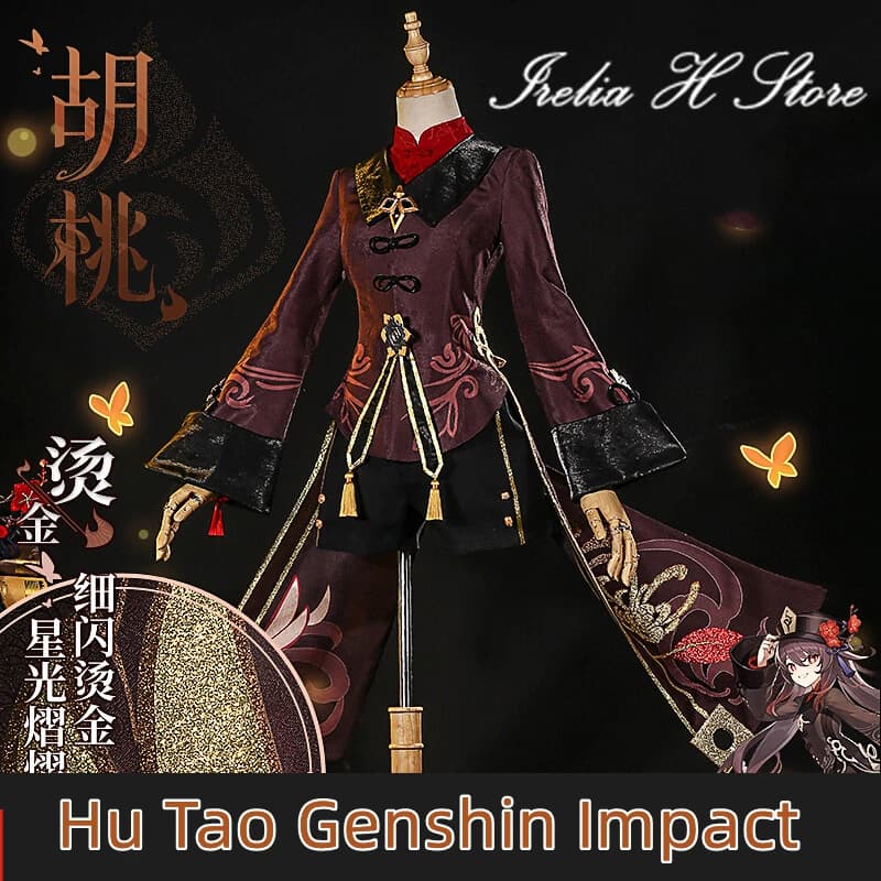 in magazzino Irelia H Store Hu Tao Genshin Impact Cosplays Hu Tao Costume Cosplay donna Costumi di Halloween Set completo