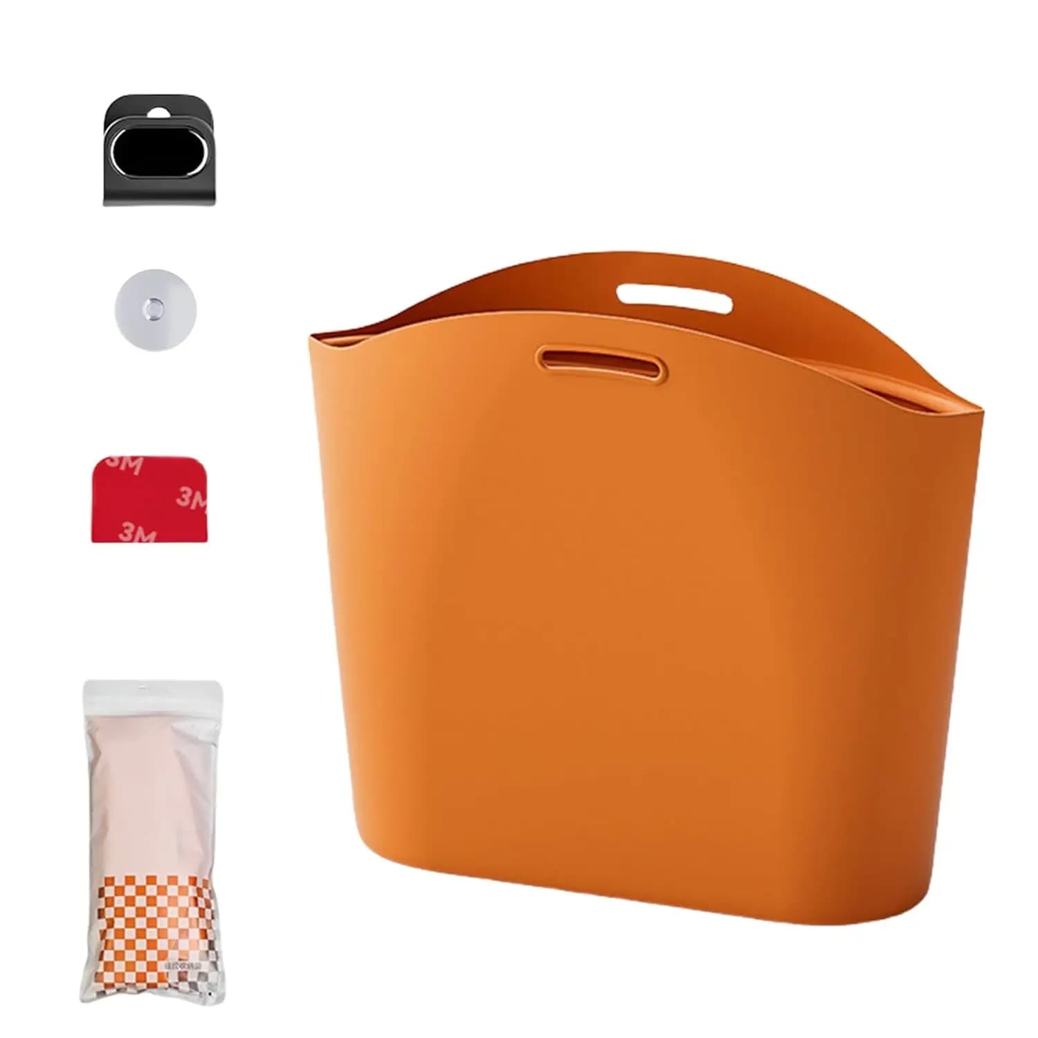 Bidone della spazzatura per auto in silicone Bidone dei rifiuti portatile sospeso per riporre veicoli e raccolta dei rifiuti Organizzatori salvaspazio