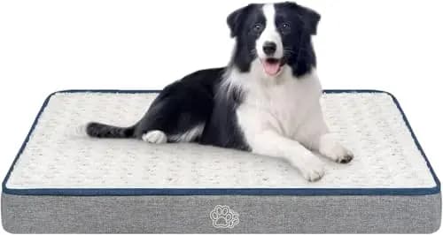 EMPSIGN Cuccia Reversibile Calda e Fresca per Cani, Tappetino per Gabbia, Letti per Animali Domestici con Rivestimento Lavabile e Rimovibile, Materassino per Gabbie per Cani