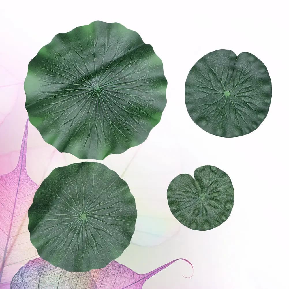 Pond Ornaments Large Fake Plant Size Leaves Leaf Decoration Decorations Artificial Lotus Simulated Props