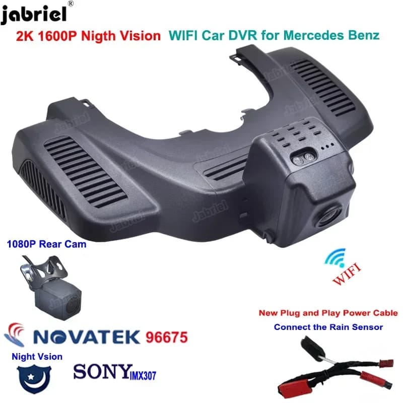 2K 1600P Plug And Play Night Vision Car DVR Dash Cam for Mercedes Benz GLE w166 GLS x166 GLE 350 400 450 500 43 53 63 2015- 2018