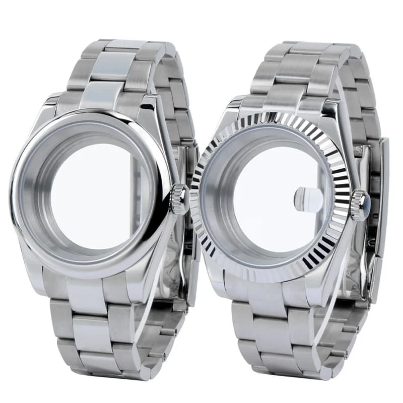 50M Diving Case 36mm 40mm Fit NH35 NH36 NH34 GMT ETA 2824 PT5000 Watch Case Jubilee Bracelet Sapphire Glass Slide Buckle