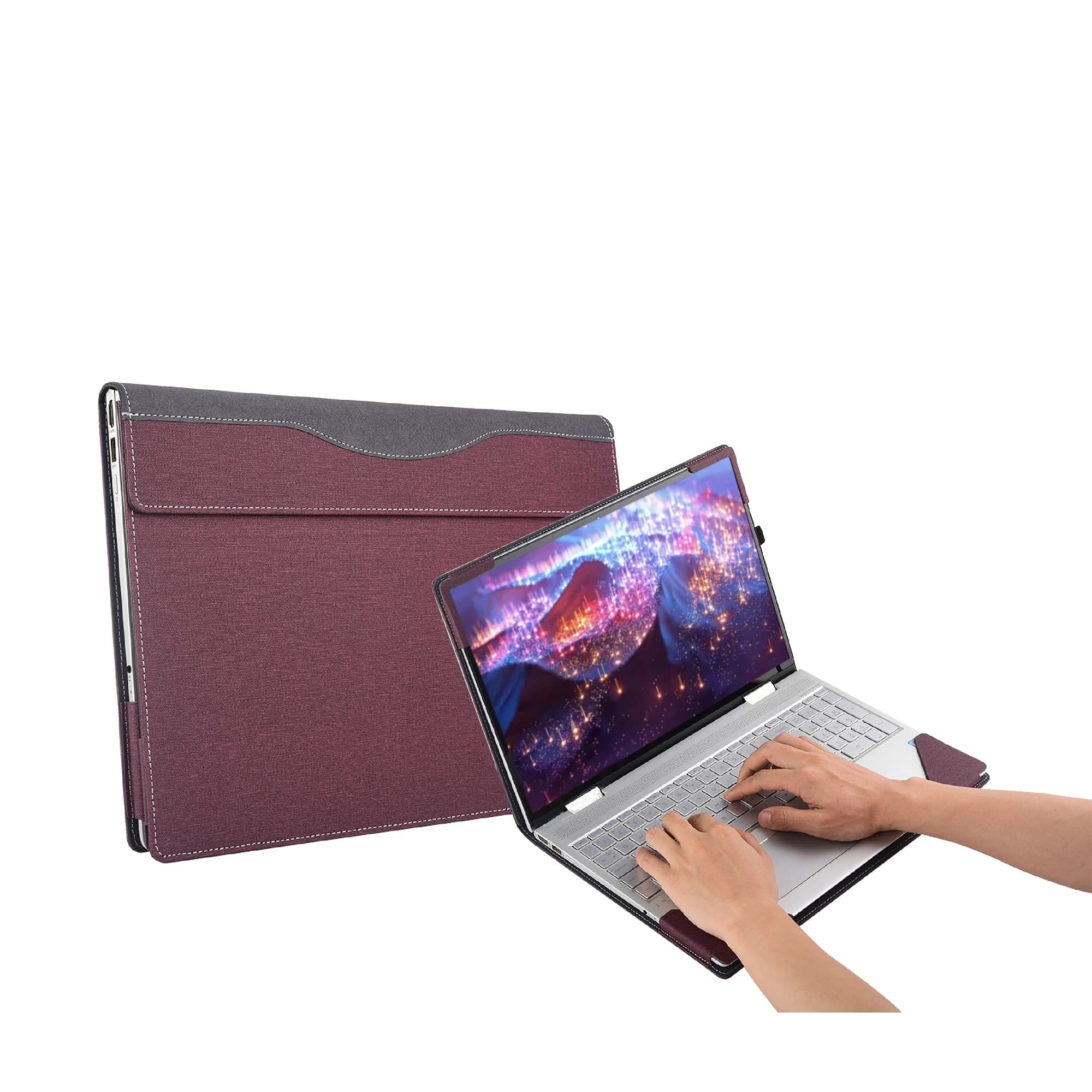 Custodia per laptop per Asus ZenBook Flip 14 OLED UN5401 UP5401EA Custodia per notebook da 14 pollici Borsa protettiva in pelle regalo