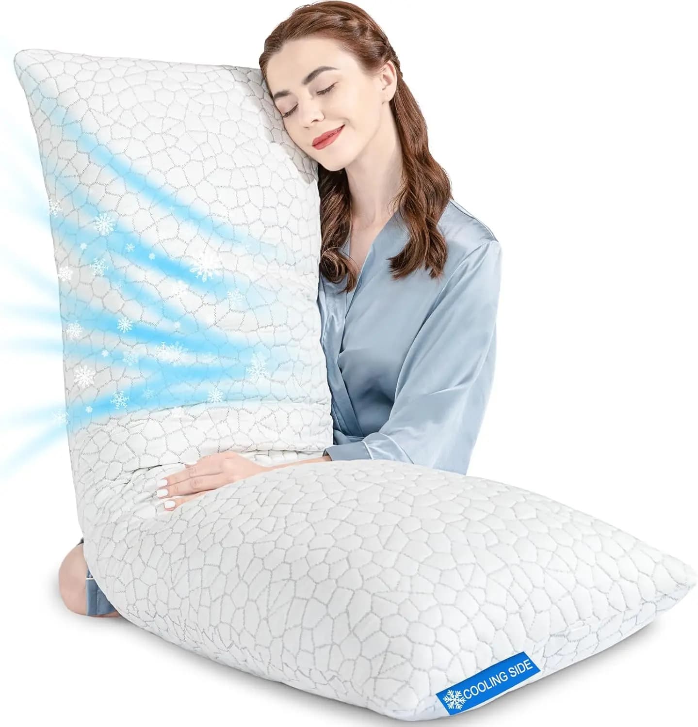 Adjustable Memory Foam cushion for Sleeping Chi on a Flank, Back or Stomaco, with Washable Lining