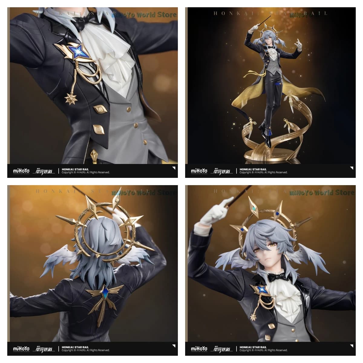 Figure Honkai Star Rail Versione LIVE del Domenico Statua Modello Sunday 1/8, Figurina da Concerto, Oggetto da Collezione Ufficiale, Regalo per Fan e Cosplayer