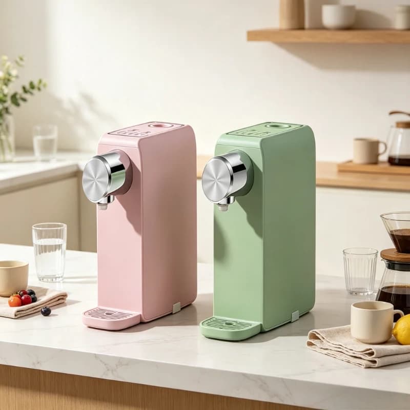 Unisex Portable Mini Instant Hot Water Dispenser, Travel Fast Heating Electric Kettle, Compact Even Heating for Home Travel