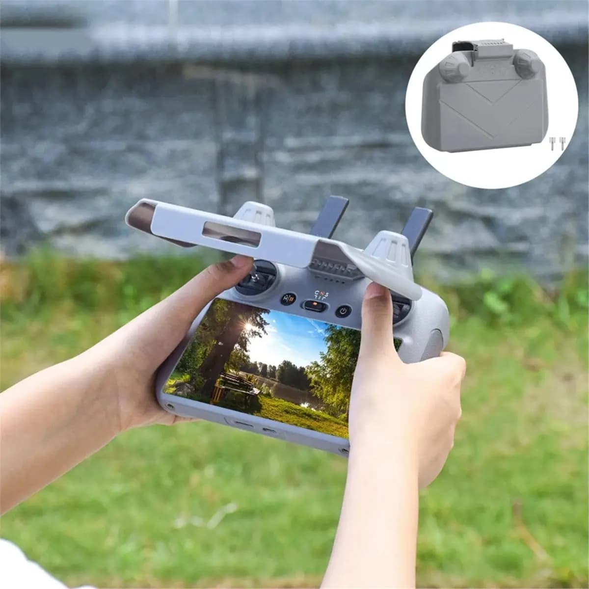 DT75BG Sunshade for 4 Pro/Mini 4 Pro/Air 3S Remote Control Sun Hood Screen Protector Cover Shell Drone Accessories