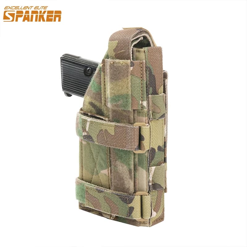 Fondina tattica per pistola Fondina universale per softair Caccia Molle Pistola Fondina Molle Borsa per pistola regolabile per mano destra