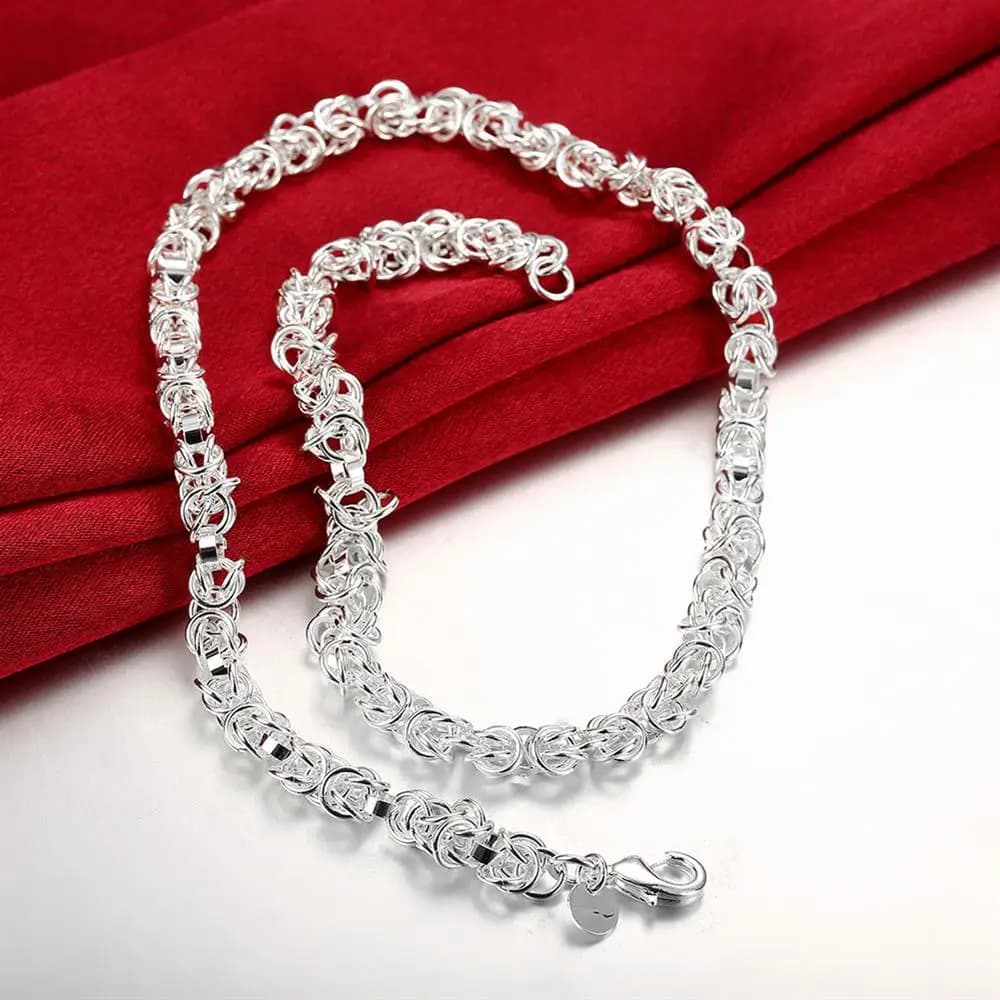 Collana da Uomo Dominante in Argento Sterling 925, Gioiello di Moda, 20 Pollici, Regalo per Matrimoni, Feste e Natale