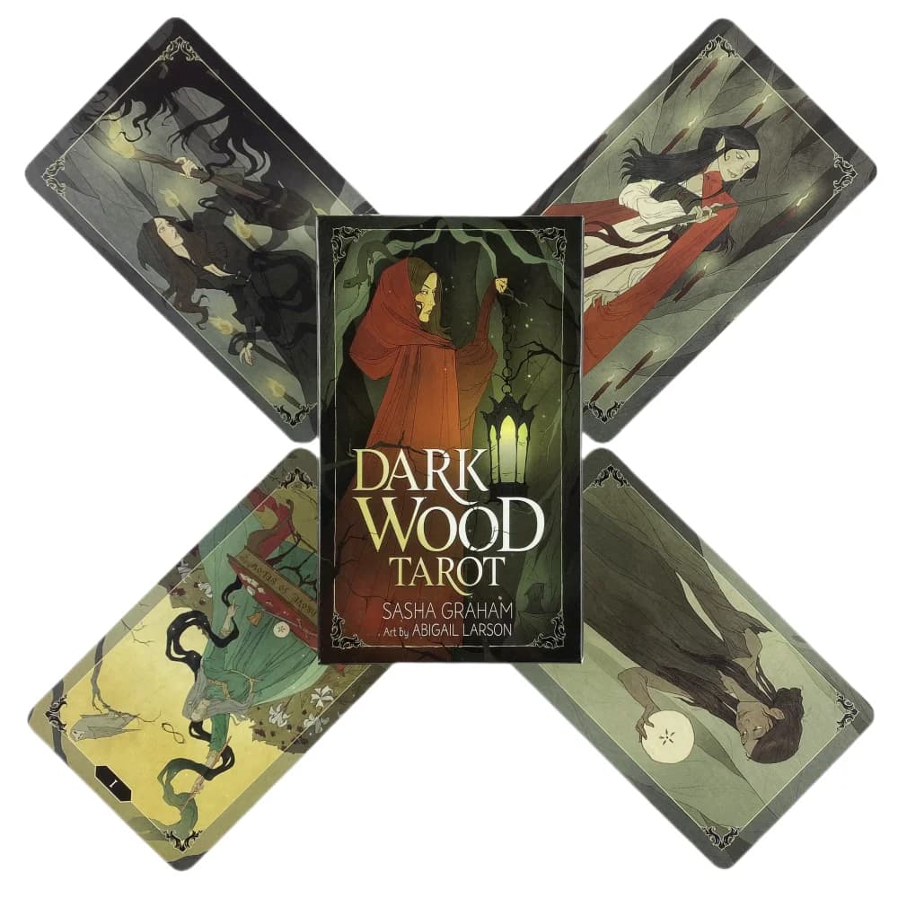 Carte dei tarocchi in legno scuro A 78 Deck Oracle English Visions divinazione Edition Borad Playing Games