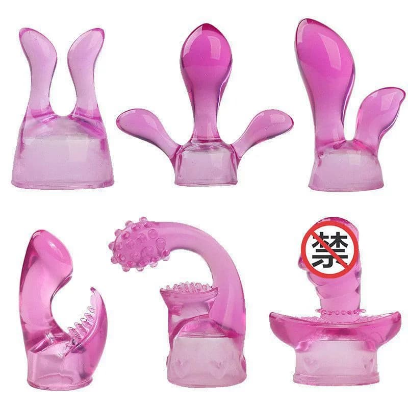 Il punto G stimola il coperchio della testa del vibratore Accessori erotici Attacco della bacchetta magica Tappo della testa dell'asta AV in silicone Giocattoli adulti del sesso per le donne