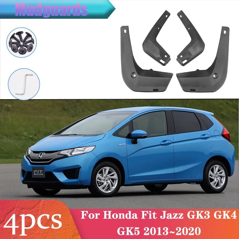 For Honda Fit Jazz VTi-S GK3 GK4 GK5 2013 ~ 2020 Wheel Self-winding Paraspruzzi Fango Leather Cover Sweat Guards Splash Accessories Parts