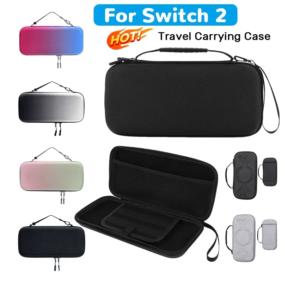 Custodia da Viaggio Rigida Antiurto per Nintendo Switch 2 (NS2) - Borsa Portatile per Accessori