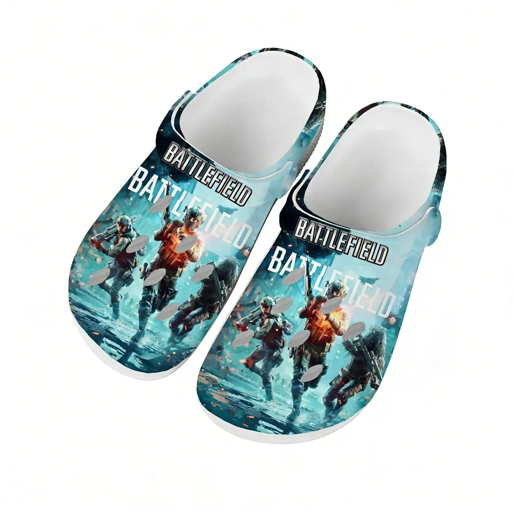 Battlefield Water Shoes Mens Womens Comfortable Fashion Home Garden Clogs Customizd Sandals Beach Breathable Hole Slippers