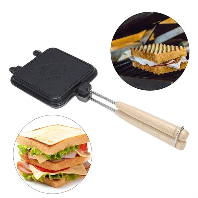 Non-Stick Double-Sided Chinese Knot Pattern Sandwich Baking Tray Mold Breakfast Egg Frying Pan Waffle BBQ Tools Home Kitchenware