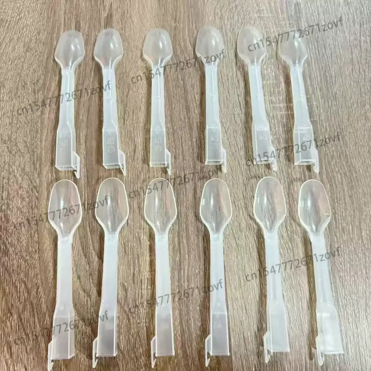 Cucchiaio in plastica per mescolare il gelato, per macchina frullatore, per mixer gelato, cucchiaio in plastica per macchina milkshake