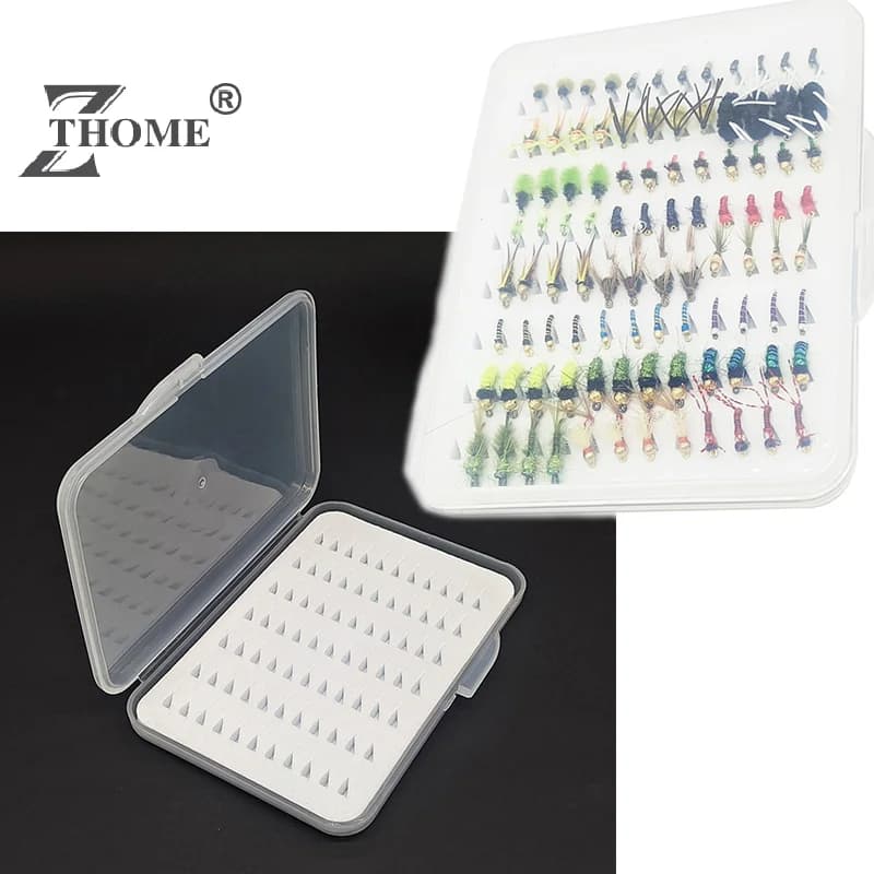 1Pc S/M/L Micro Mosques and Mezze Ninfa Sottile Fly Box With Snail Fishing in Moscow Recalling Box Fishing Equipment I love Fly Box