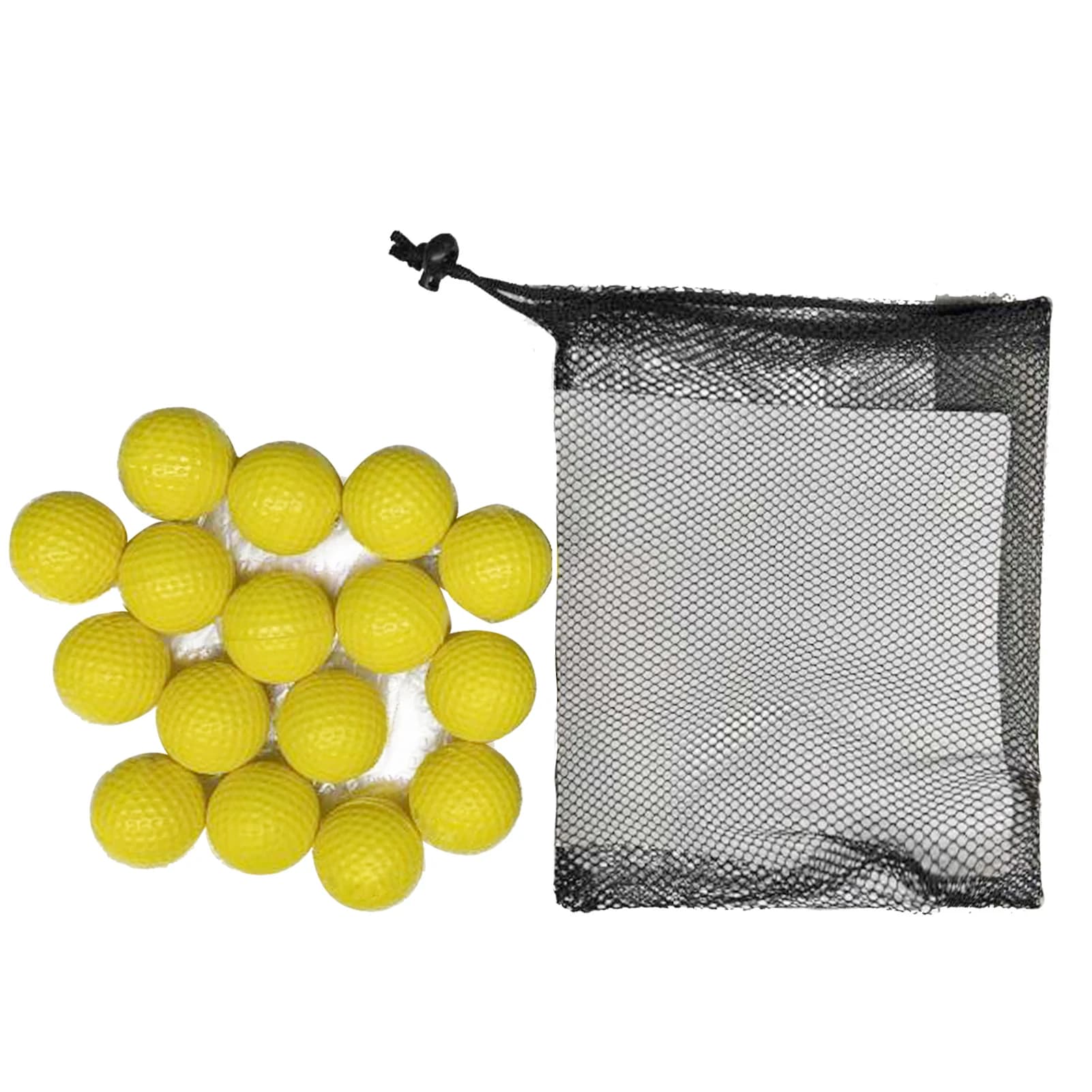 16 palline da golf da allenamento da 41 mm, morbide, con sensazione realistica, per allenamento indoor o outdoor.