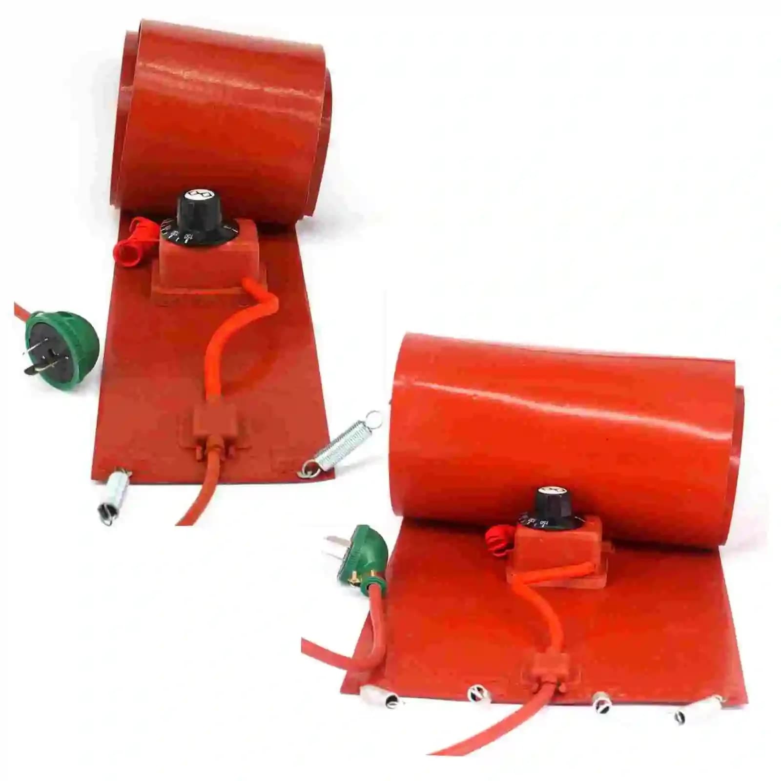 20L-200 L (4,4-55 galloni) 110 V/220 V Fascia flessibile in silicone Riscaldatore per tamburo Coperta Olio Biodiesel Barile Cavi elettrici