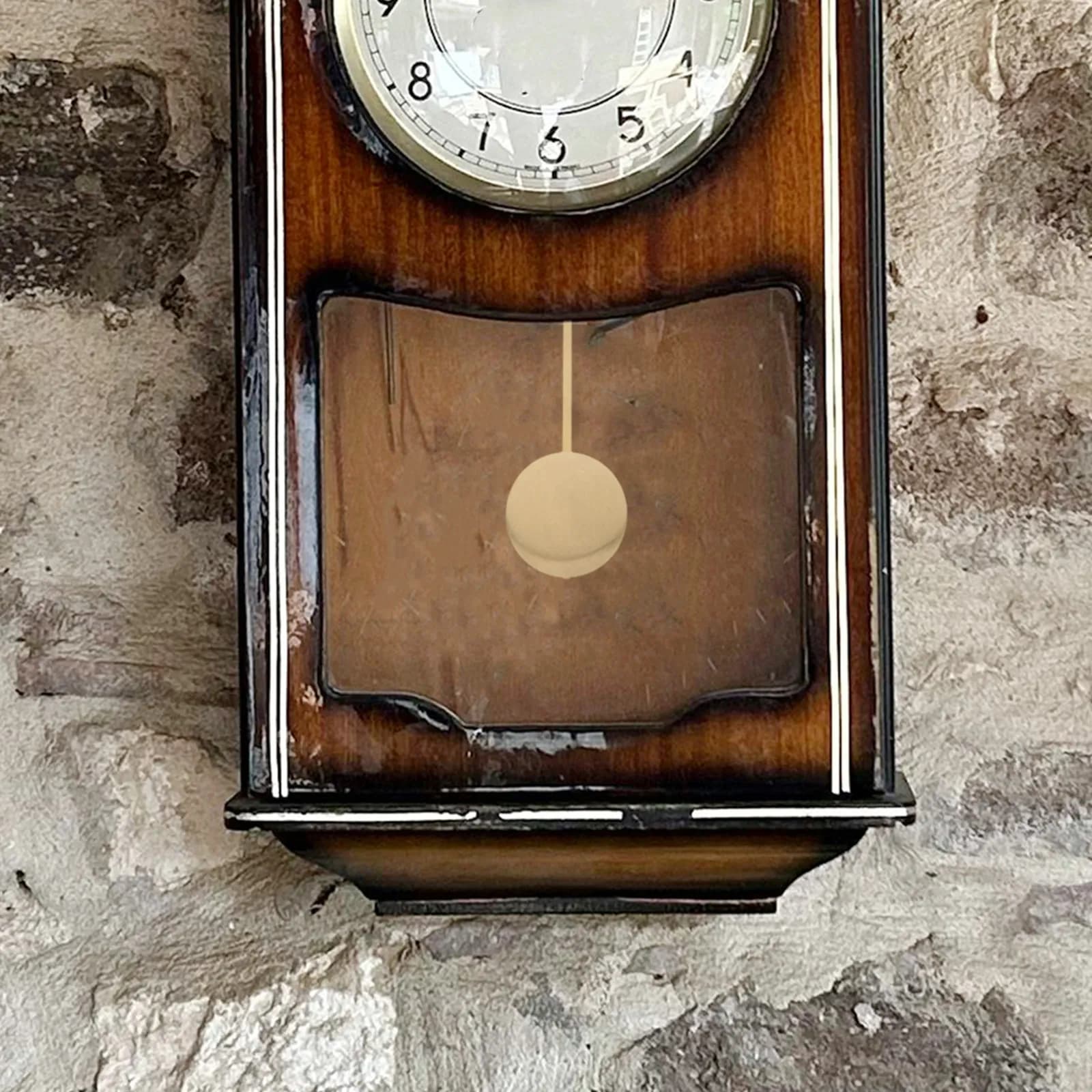 Meccanismo per Orologio, Parti di Ricambio in Metallo, Pendolo Dorato Sostitutivo