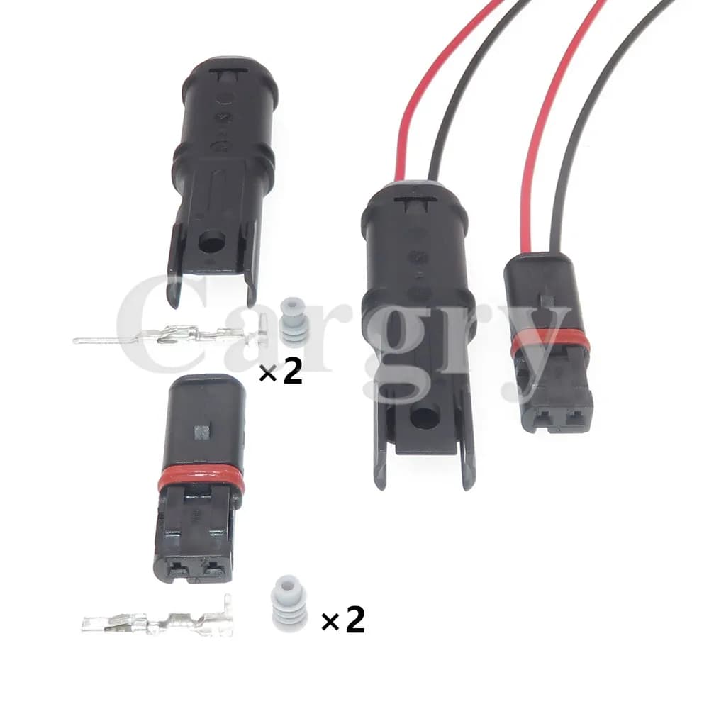 1 Set 2P 872406501 cablaggio per Automobile presa impermeabile 872-406-501 connettore sigillato per alloggiamento in plastica per auto