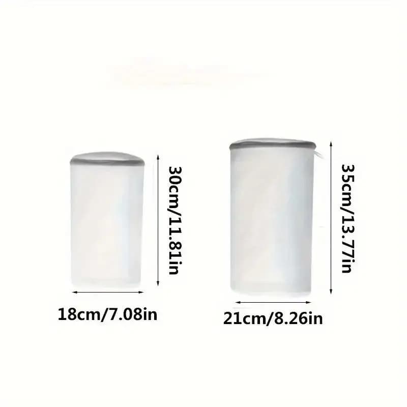 1/2 Pieces Washing Bag Gymnastics Shoes, Running Shoes, Socks and Bras with Zipper Closure, Versatile Bag for Washing Shoes, Net Washing Bag