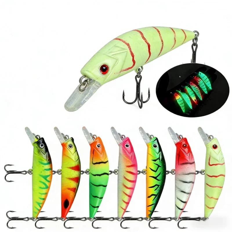 Artificial Esca Affondante Spearhead Minnow Lua 5.5cm 6g, Esca Bionica per Lanci Lunghi, Universal Type for Sea and Fresh Water Fishing (Bass)