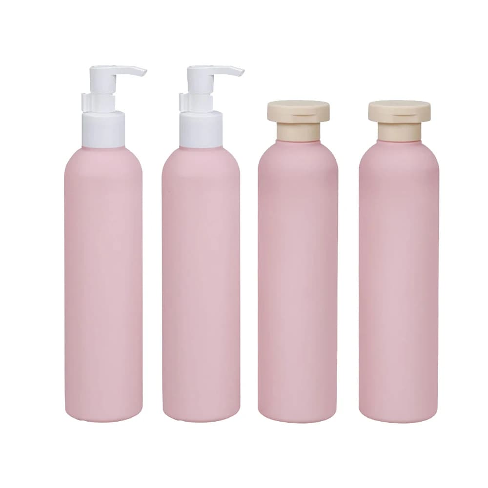 1pc 100/200/260/300ml Flip Cover Lotion Bottle Plastic Soap Shampoo Dispenser Bottles with Pump Conditioner Shower Container