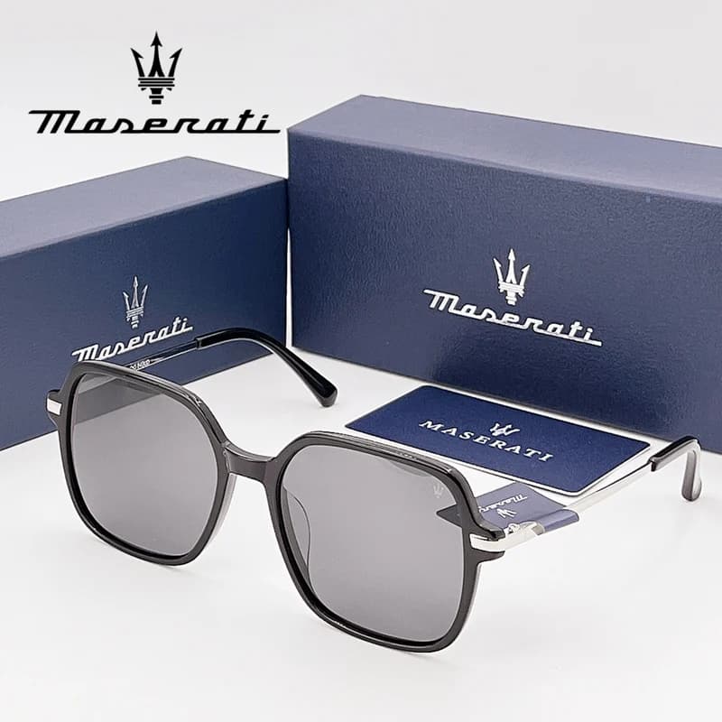 MASERATI Glasses Luxury Polarized Sunglasses for Men Women Trendy UV400 Driving Glasses High End Fashion Premium Quality