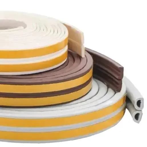 1 rotolo, guarnizione per interni, striscia di tenuta per finestre in schiuma autoadesiva per porte e finestre Weatherstrip Gap Blocker