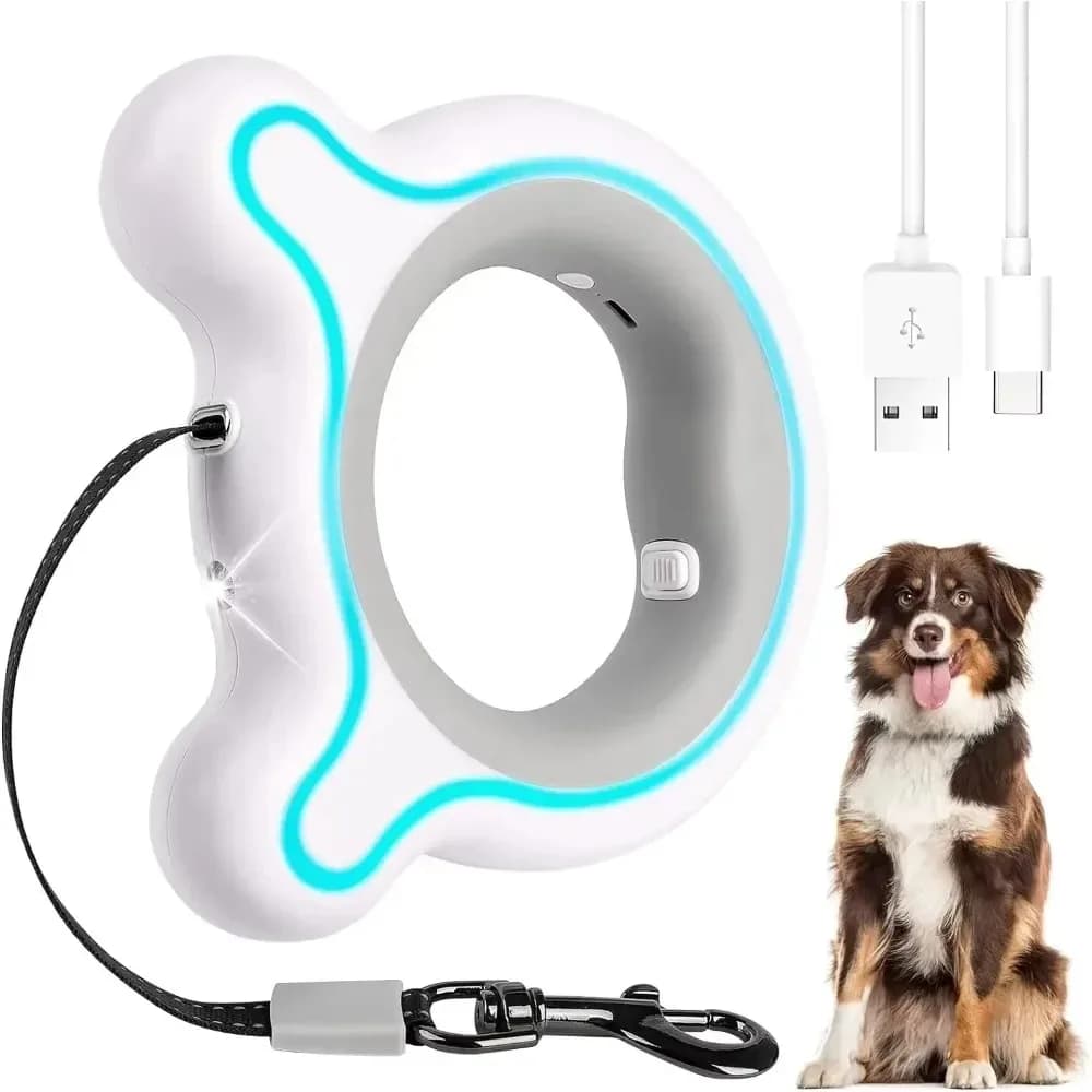 1 Button Handed Brake Dog Walking Leash Rotatable Dog Lead 360° Tangle-Free Retractable Dog Lead 9.8Ft Strong Nylon Tape