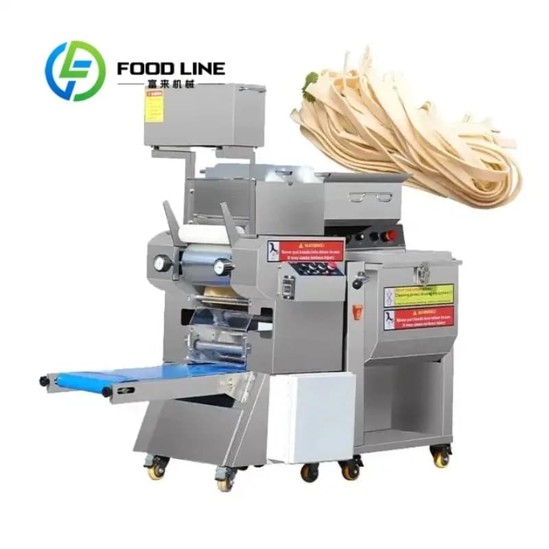 Customized Automatic Industry Japanese Noodle Machine Fresh Pasta Ramen Dough Noodle Making Machine With Cutting
