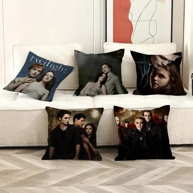 Classic Popular Love T-TwilightS Movie Maple Design Cushion Cover Happy Autumn Harvest Decor Holiday Decorati Pillow Cover