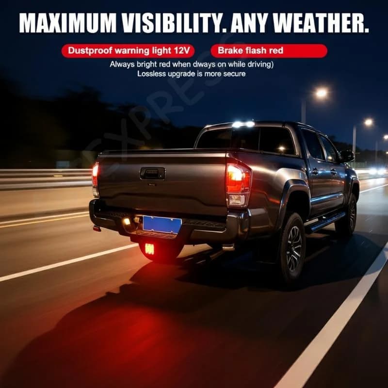 1 Pezzo Luce Posteriore a LED 12V Impermeabile e Resistente per Auto e Camion, Lampada di Segnalazione Antipolvere per Pickup