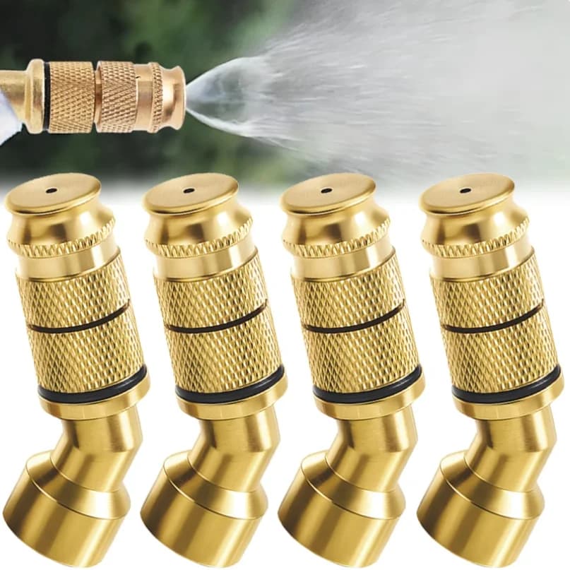 1/5 pz. Ugello Atomizzatore in Ottone con Distanza Regolabile per Giardino, Spruzzatore per Nebulizzazione di Medicinali, Ugelli Atomizzatori per Irrigazione