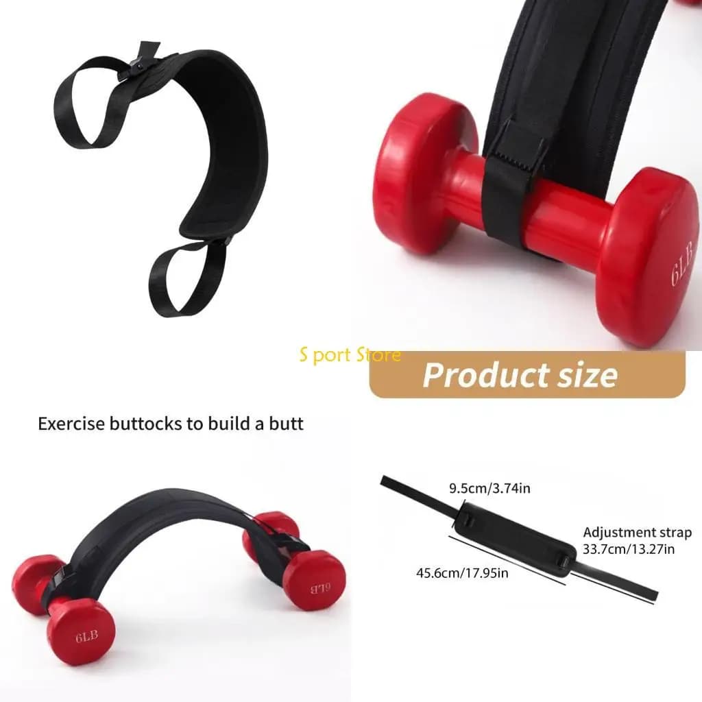 U2JB Exercise Belt Angle Push Belt Exercise Bridge Belt Adjustable Ribbon Belt Case Equipment