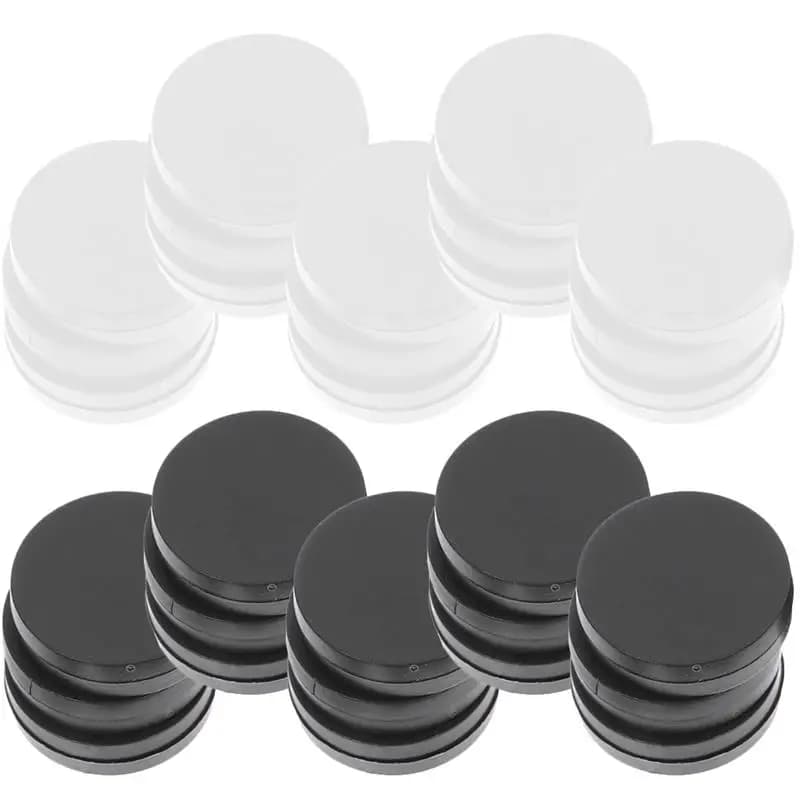 Scacchiera scacchiera Backgammon gioco classico dama giochi sostituzioni chip bianco nero accessori Checker pratico rotondo