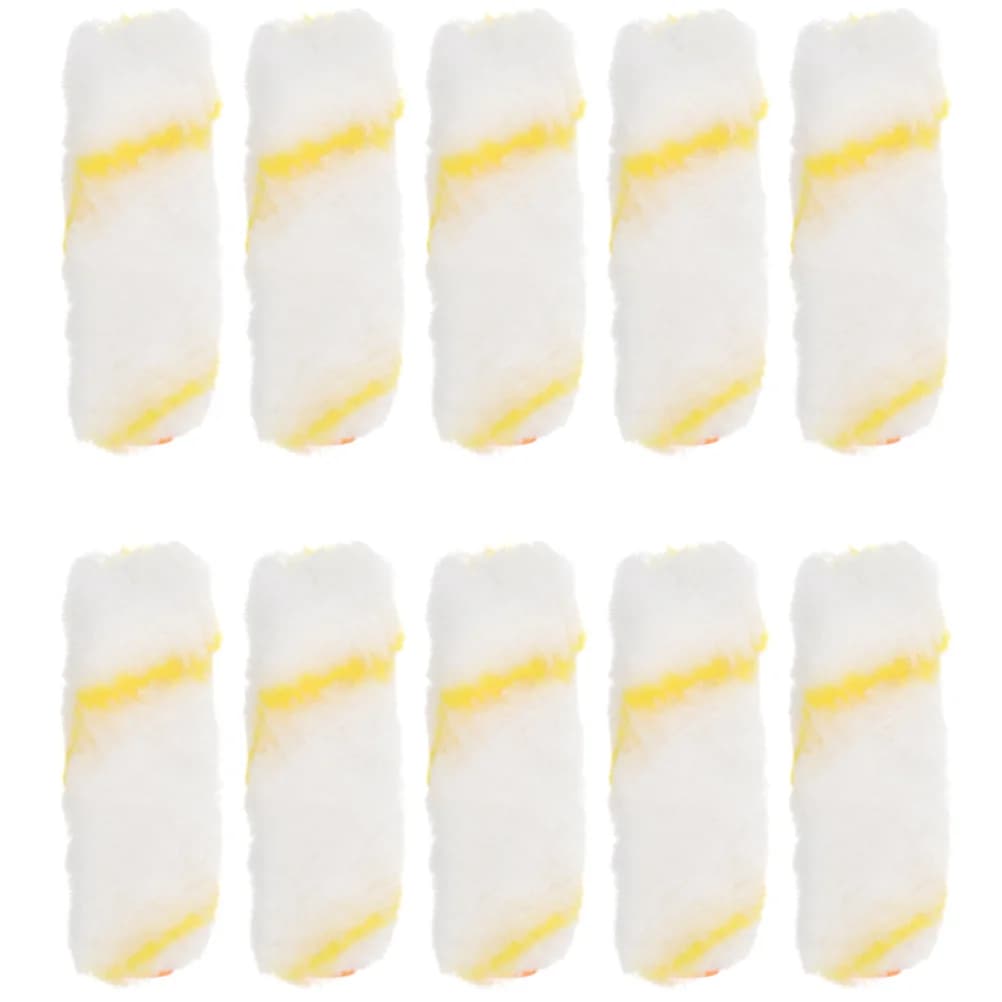 10 pezzi di coperture per rulli di vernice in schiuma con superficie liscia, strumenti di pittura murale di alta qualità, kit di riparazione per la casa, accessori per armadietti a base di olio