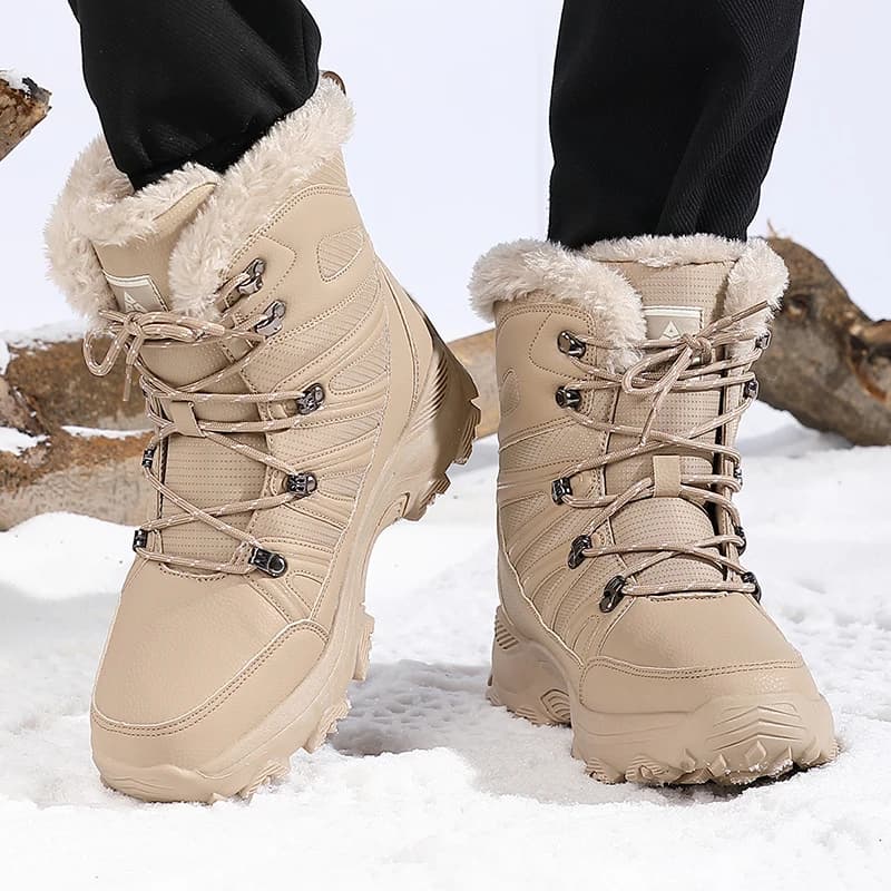 Stivali da uomo Stivaletti da donna Running Sport Scarpe calde in peluche Sneakers Appartamenti Stringate Botas Mujer Coppia altezza crescente