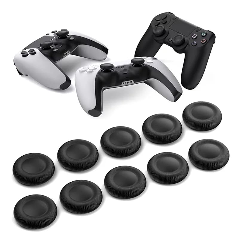 For PS5/PS4 Controller Thumb Grip Caps Anti-Slip Joystick Cover Non-Skid Silicone Stick Cap Protective Replacement Cap Accessory