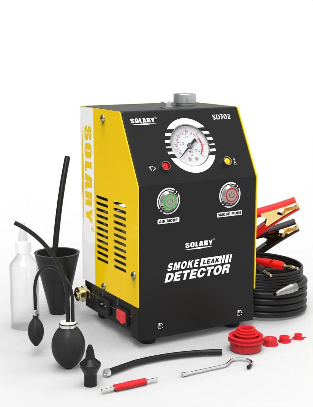 Solary SD302 Macchina per Ispezione Fumi Auto, Rilevatore di Perdite Fumi per Tubi EVAP Auto, Tester Diagnostico di Perdite