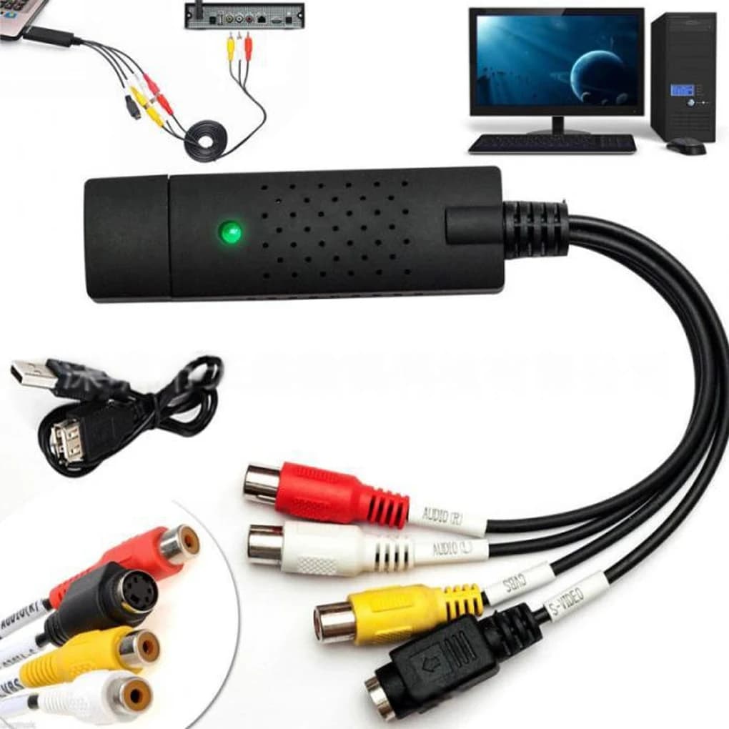 Scheda di acquisizione Elgato Convertitore da VHS a digitale con lettore audio video SCART Vhs per nastri Vhs A