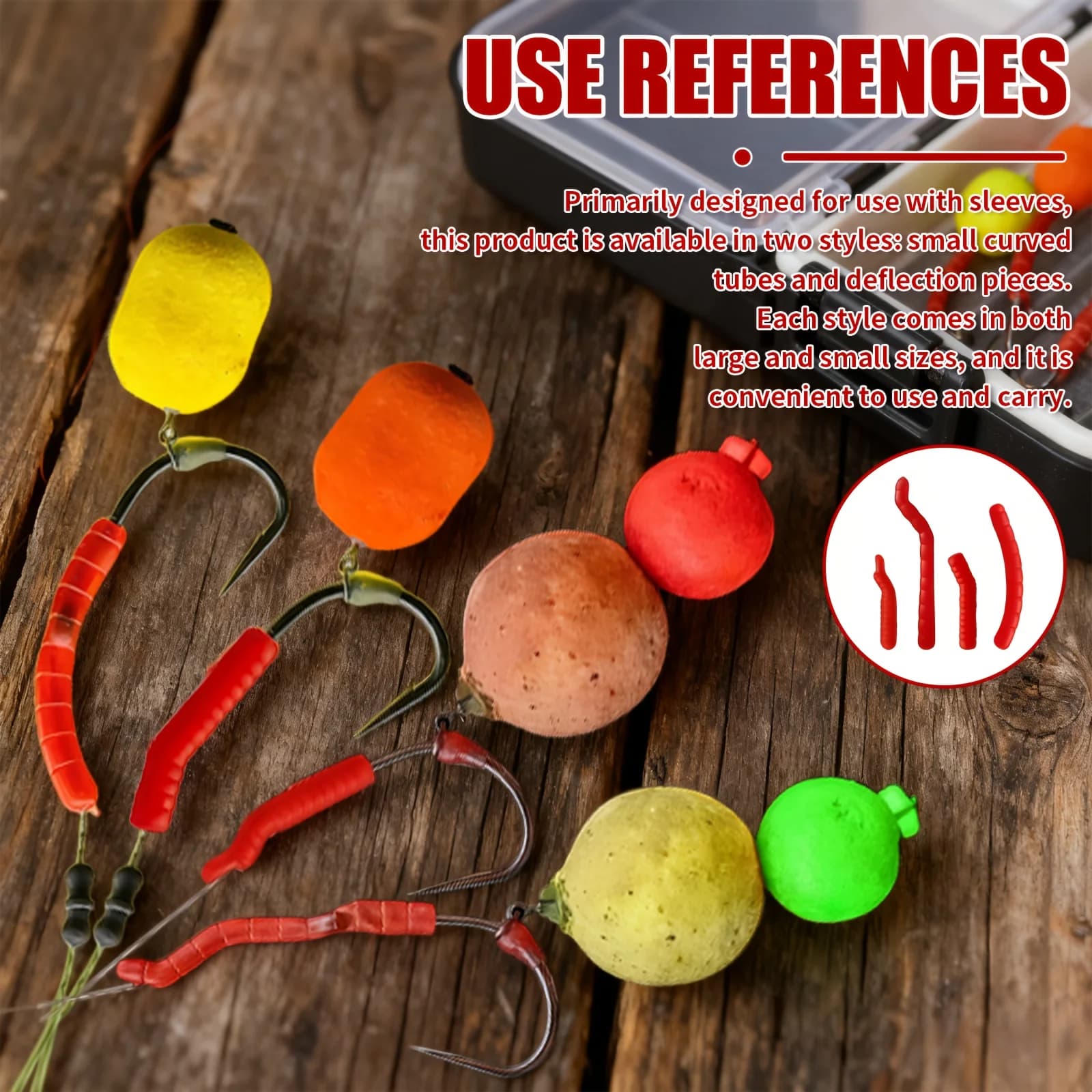 Esca ringer with hook for red artificial blood kiss – realistic soft bait with high hidden, quick tipping design for quick hook, carp