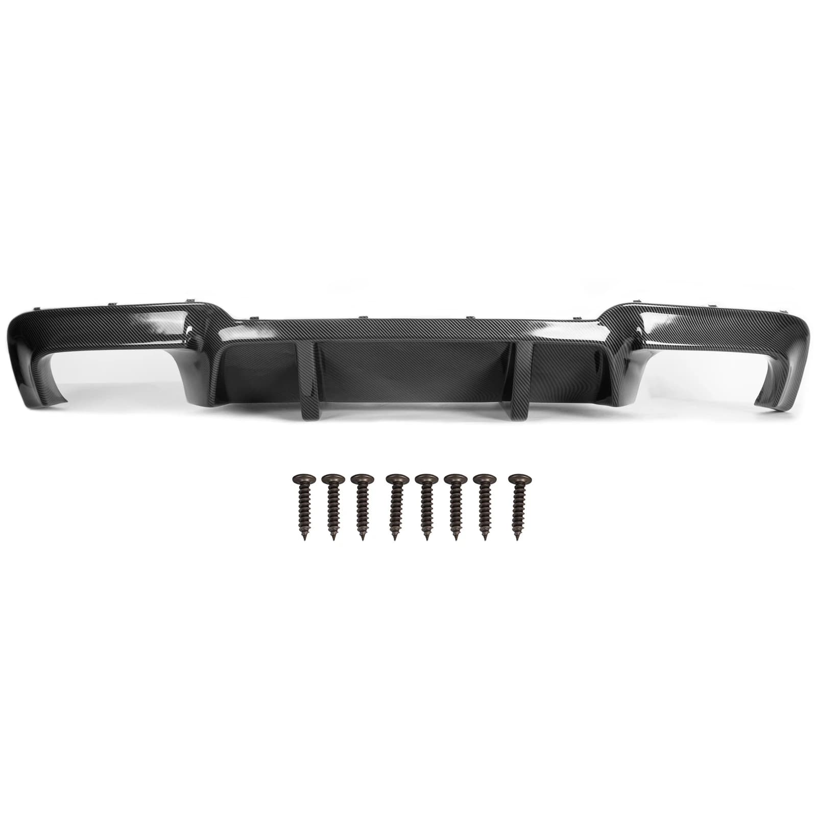 Rear Diffuser Bumper Lip For 2012-16 BMW F10 M5 Carbon Fiber Look DTM Style