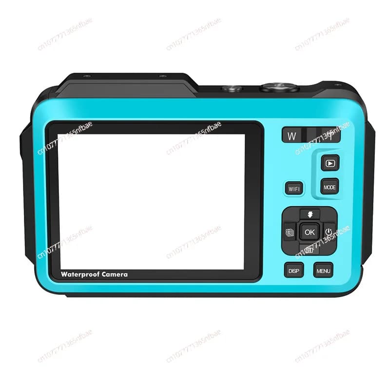 Fotocamera digitale a doppio schermo Fotocamera subacquea HD per feste per studenti Fotocamera portatile impermeabile 5K per esterni