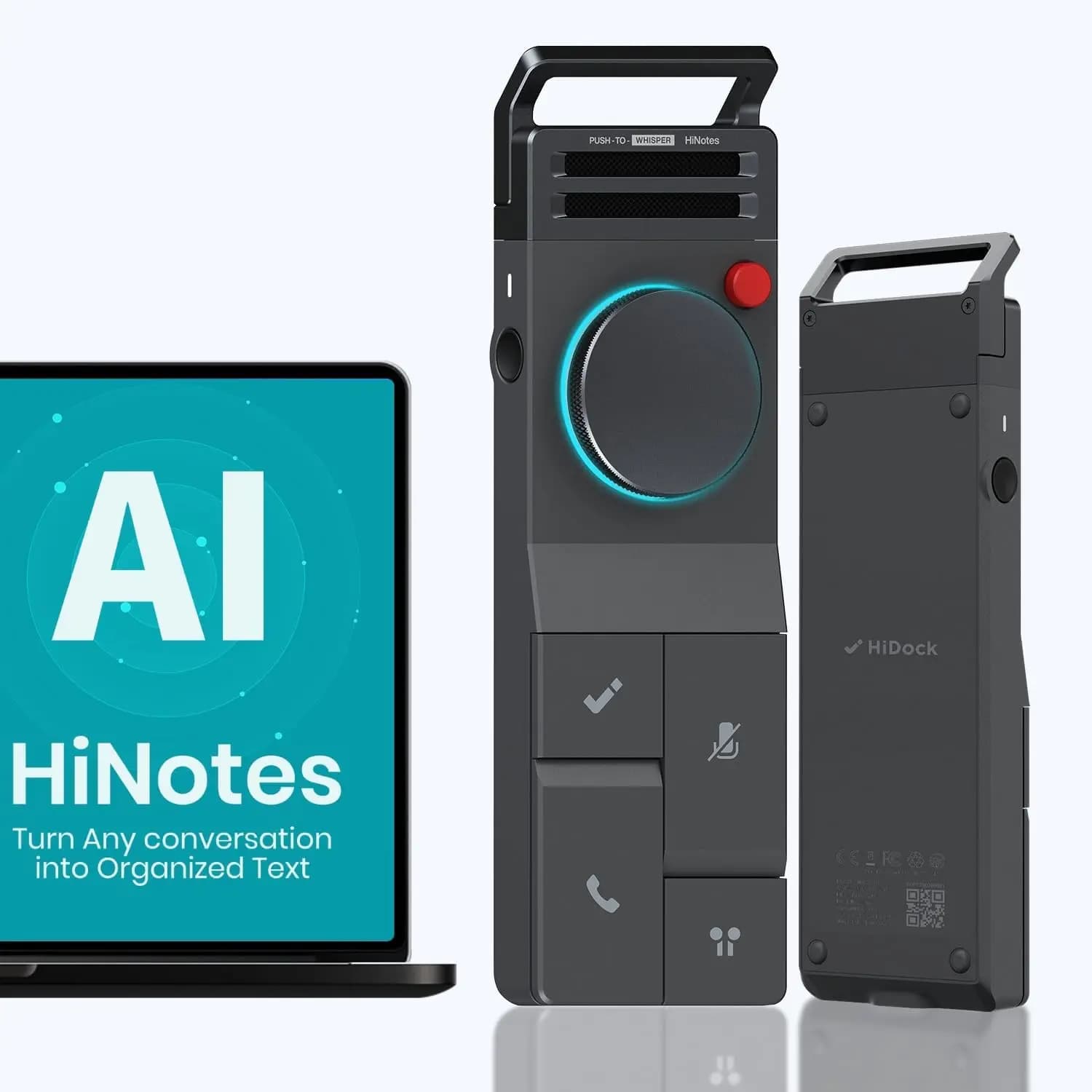 Auricolari Wireless con Registratore Vocale e Trascrizione AI, 64GB di Memoria, Tecnologia BlueCatch per Registrazioni Audio Nitide