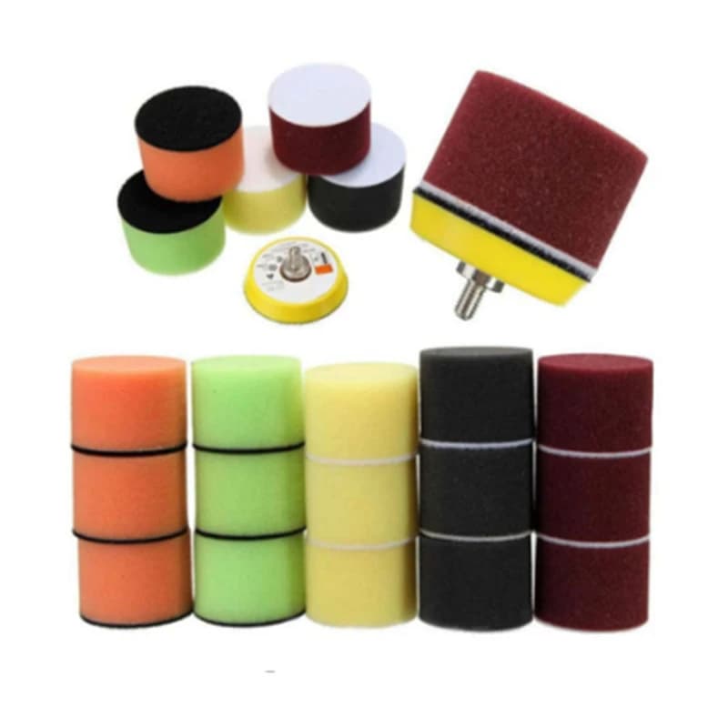 16 pcs self polishing pad 2 inch 50mm sponge discs for polishing car details kit polishing discs for car wax removes scratches