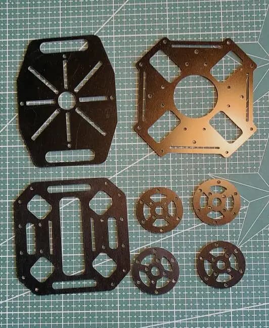 Scheda telaio principale Piastra centrale/Spattino di leggio/PCB/viti parti per SK450 Dead Cat/S500 SK500 Quadcopter RC drone Multicopter