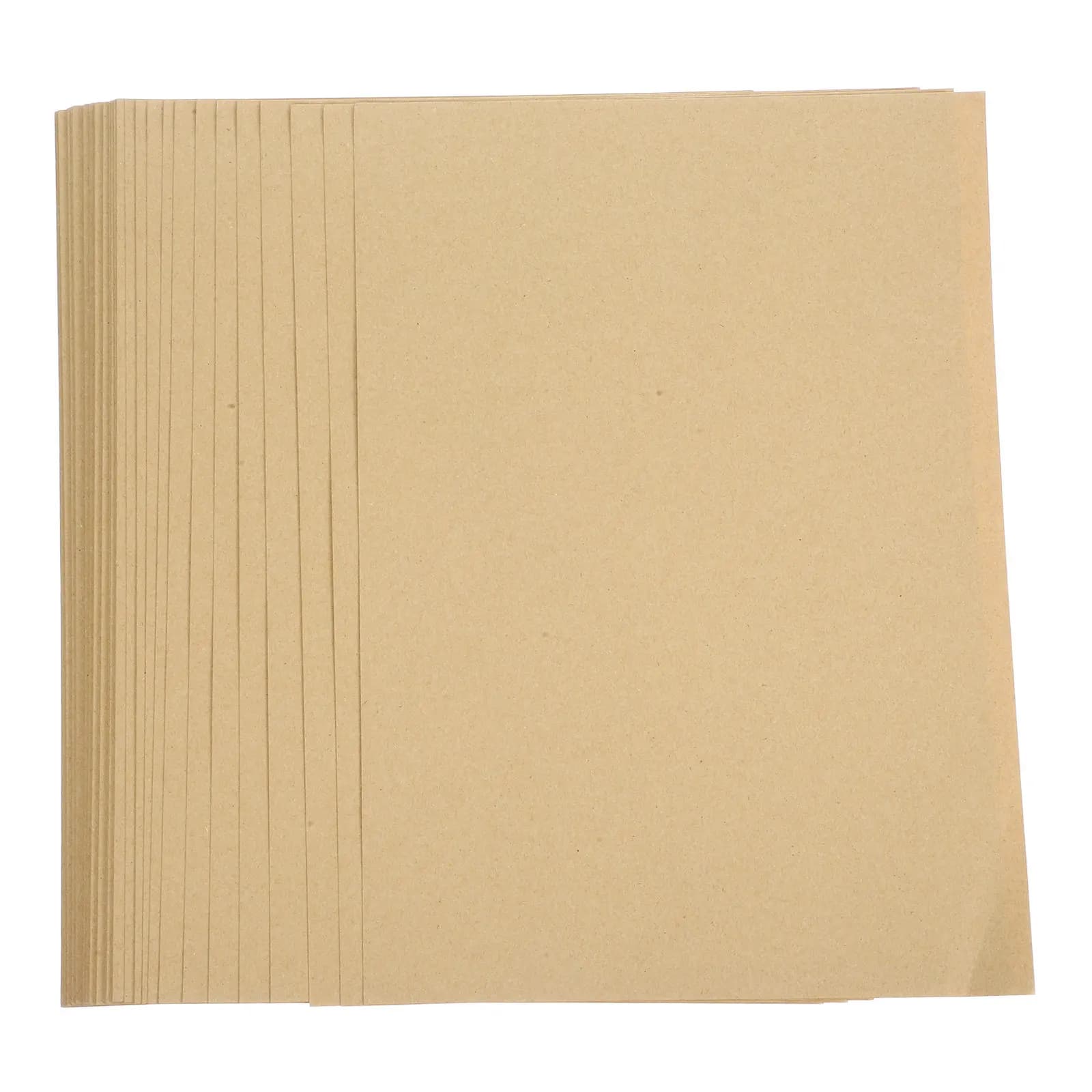 1 Confezione di Fogli di Carta Kraft Spessa Formato A4 per Quaderni, Diari, Calendari, Agende, Scrapbooking, Accessori per Fai da Te, Carta Marrone